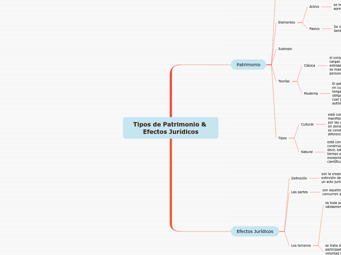 Tipos de Patrimonio & Efectos Jurídicos