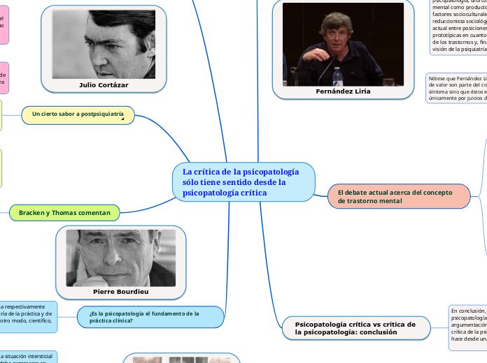 La crítica de la psicopatología sólo tiene sentido desde la psicopatología crítica