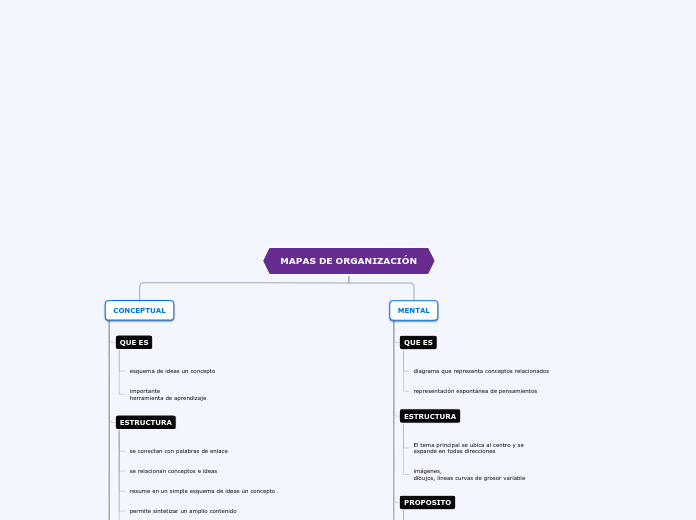 MAPAS DE ORGANIZACIÓN