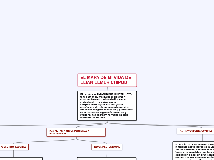 EL MAPA DE MI VIDA DE ELIAN ELMER CHIPUD