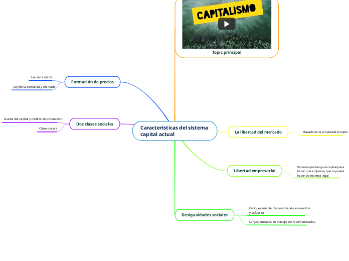 Caracteristicas del sistema 
capital actual