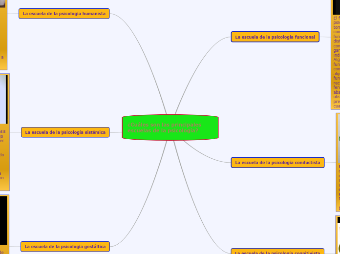 ¿Cuáles son las principales escuelas de la psicología?