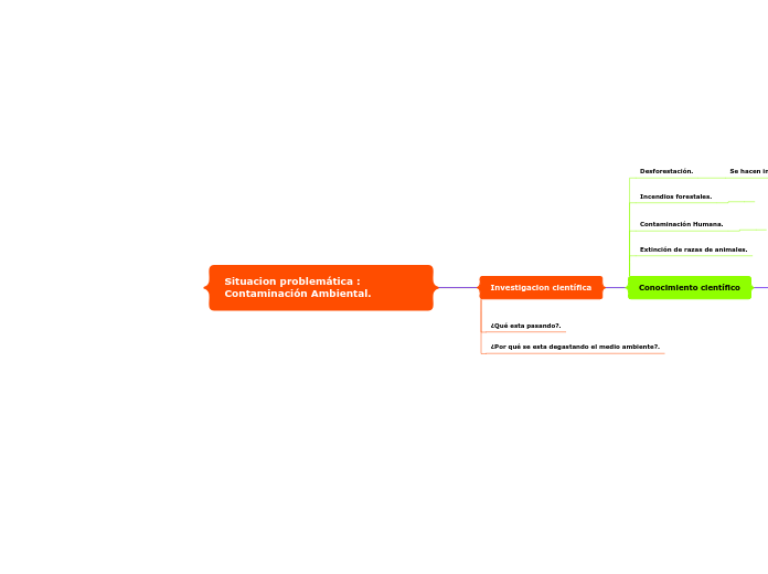 Situacion problemática : Contaminación Ambiental.
