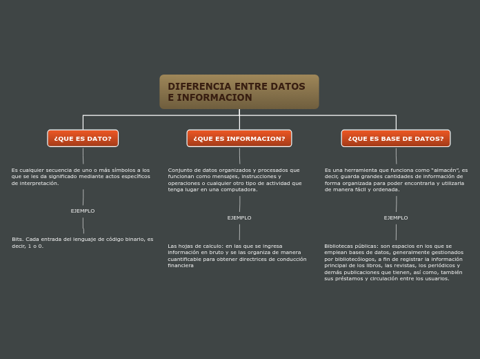 DIFERENCIA ENTRE DATOS E INFORMACION