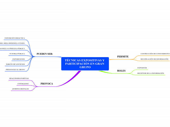 TÉCNICAS EXPOSITIVAS Y PARTICIPACIÓN EN GRAN GRUPO
