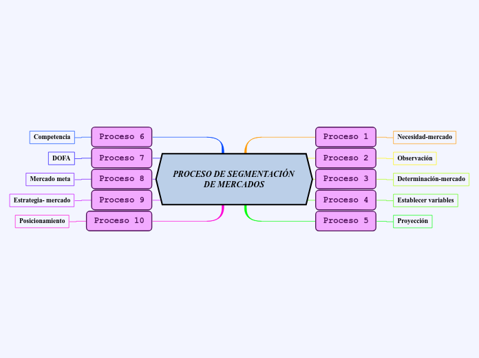 PROCESO DE SEGMENTACIÓN    DE MERCADOS