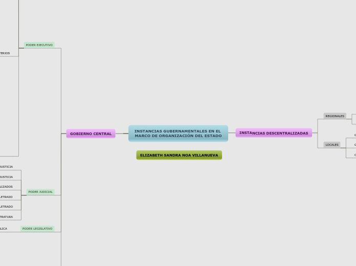 INSTANCIAS GUBERNAMENTALES EN EL MARCO DE ORGANIZACIÓN DEL ESTADO