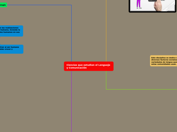 Ciencias que estudian el Lenguaje y Comunicación