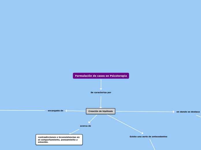 Formulación de casos en Psicoterapia