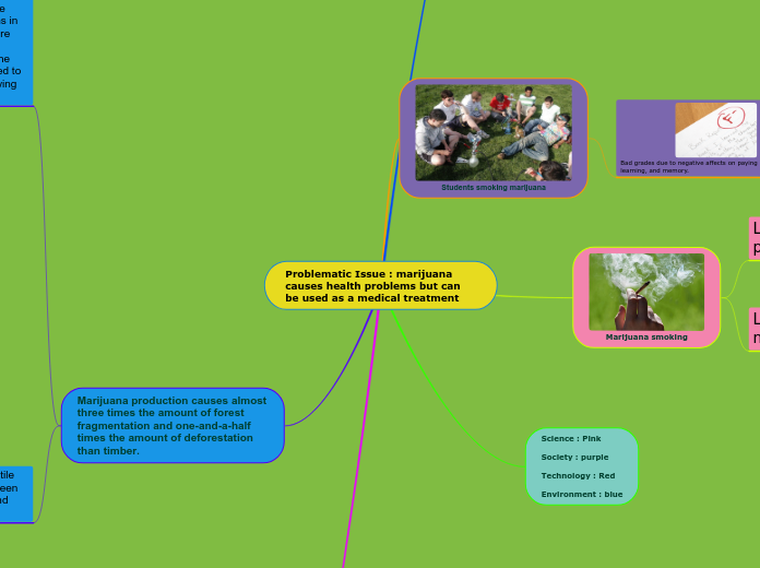 Problematic Issue : marijuana causes health problems but can be used as a medical treatment