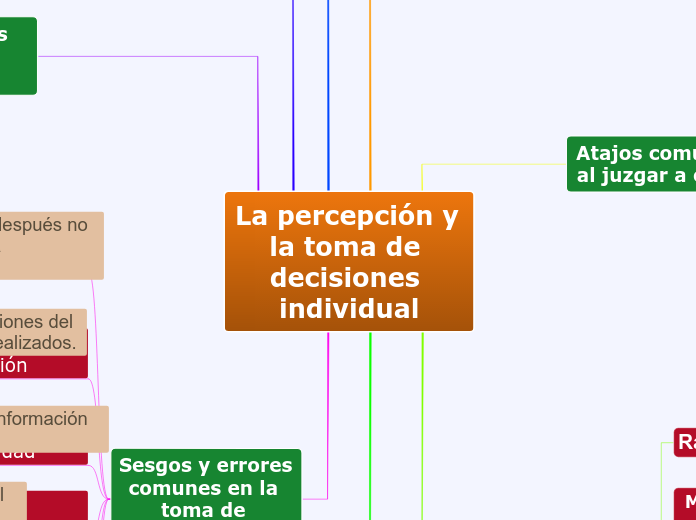 La percepción y la toma de decisiones individual