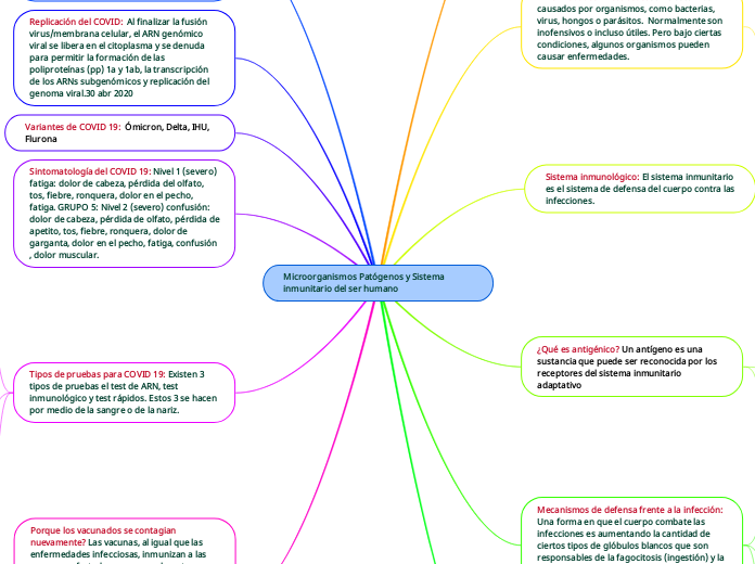 Microorganismos Patógenos y Sistema inmunitario del ser humano