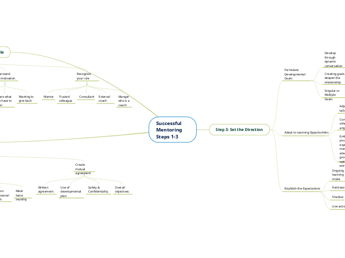 Successful Mentoring Steps 1-3