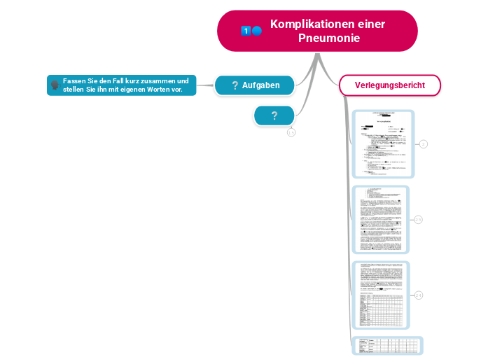 Komplikationen einer Pneumonie