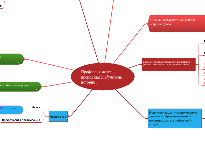 Профессия мечты - преподаватель/учитель истории.