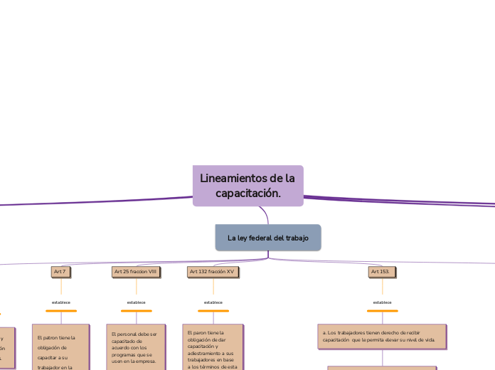 Lineamientos de la capacitación.