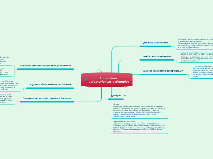 Autopoiesis:Características y Ejemplos