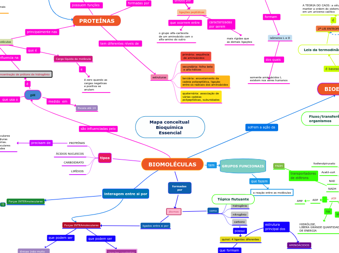 Mapa conceitual Bioquímica Essencial