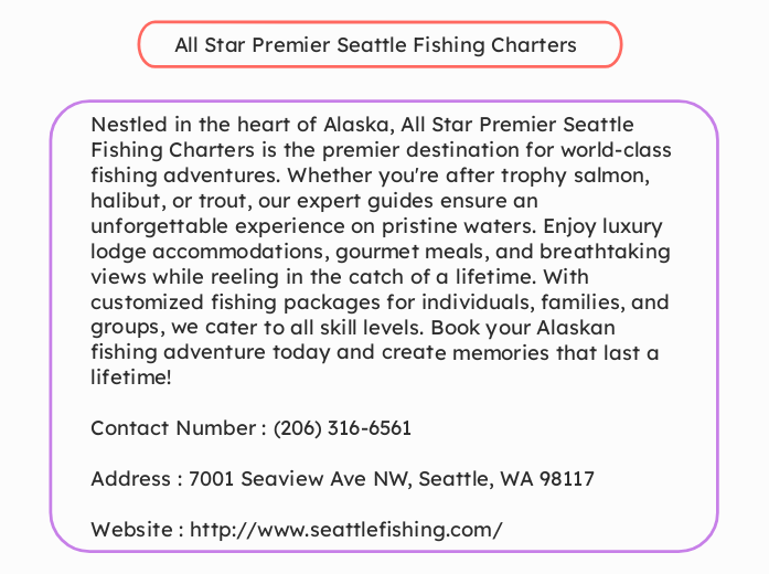 All Star Premier Seattle Fishing Charters