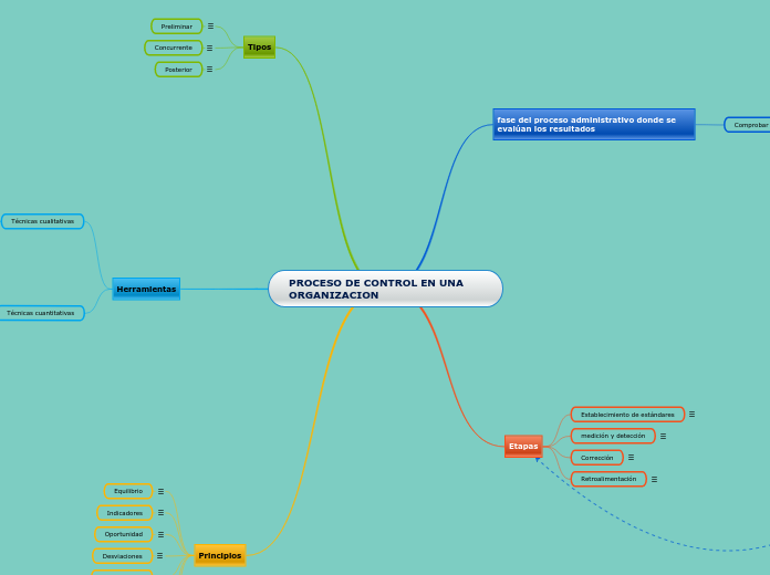 PROCESO DE CONTROL EN UNA ORGANIZACION