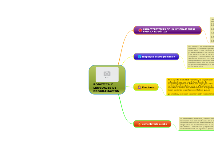 ROBOTICA Y LENGUAJES DE            PROGRAMACION