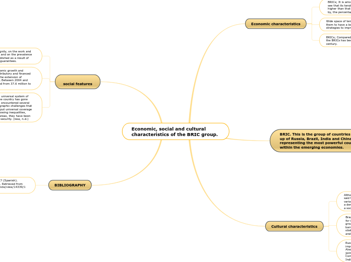 Economic, social and cultural characteristics of the BRIC group.