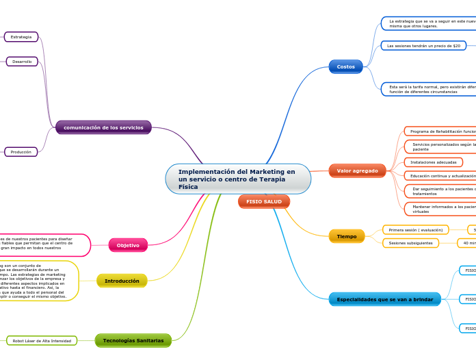Implementación del Marketing en un servicio o centro de Terapia Física