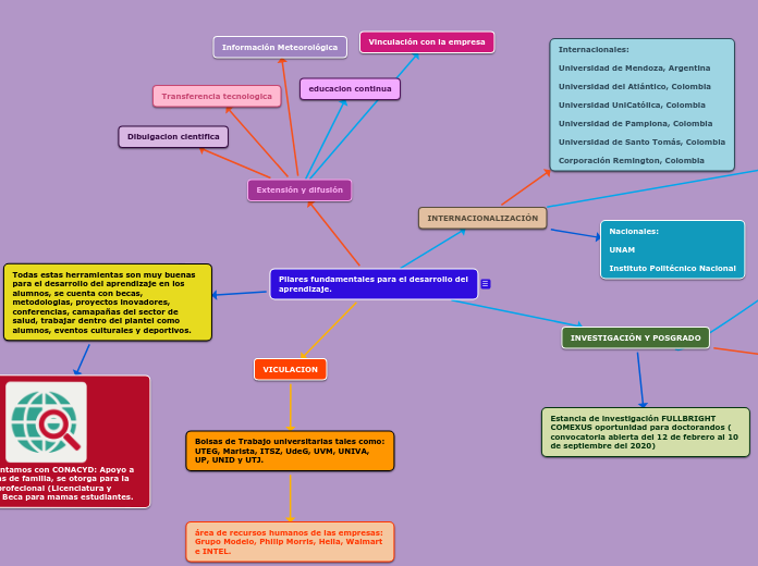 Pilares fundamentales para el desarrollo del aprendizaje.