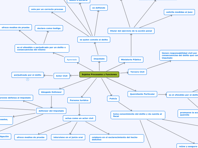 Sujetos Procesales y Funciones