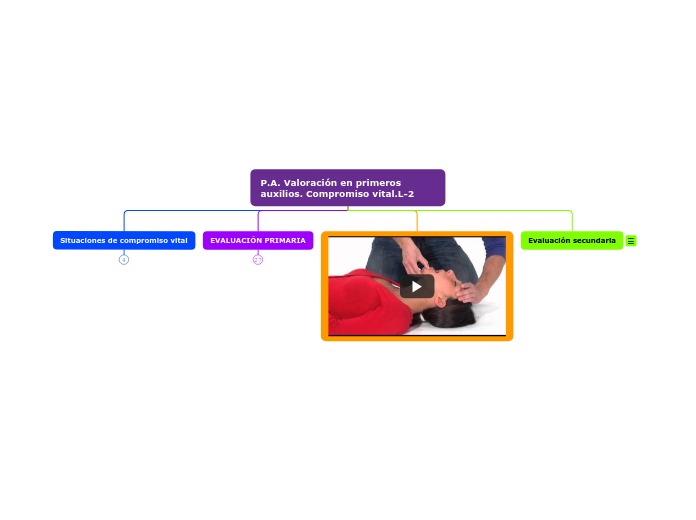 P.A. Valoración en primeros auxilios. Compromiso vital.S-1ª.L-2