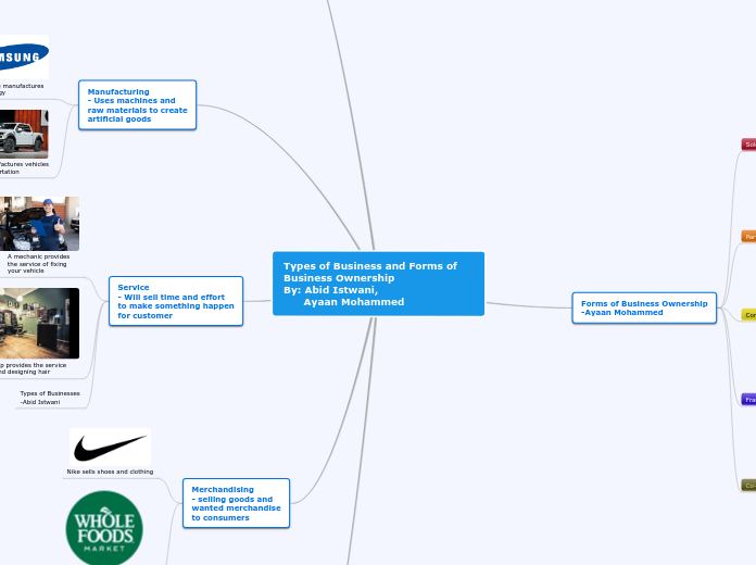 Types of Business and Forms of Business Ownership
By: Abid Istwani,
      Ayaan Mohammed