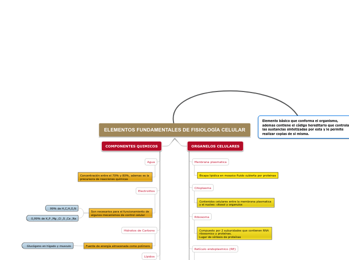 ELEMENTOS FUNDAMENTALES DE FISIOLOGÍA CELULAR