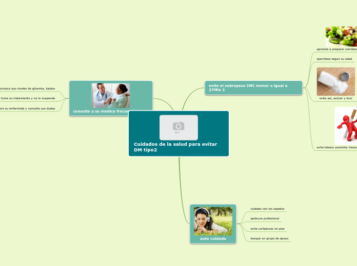 Cuidados de la salud para evitar DM tipo2