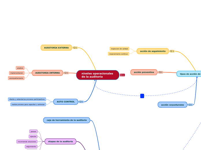 niveles operacionales de la auditoria