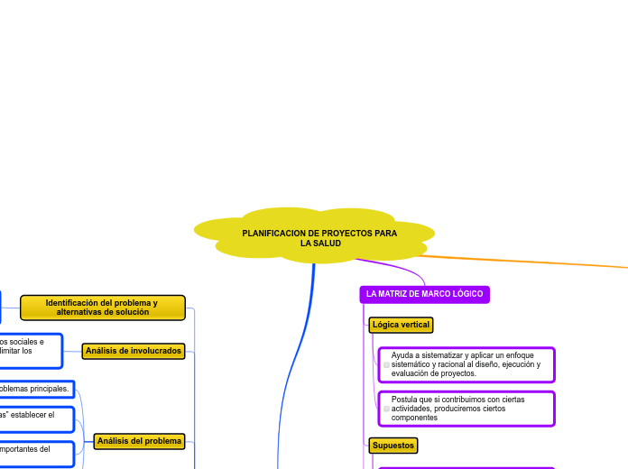 PLANIFICACION DE PROYECTOS PARA LA SALUD