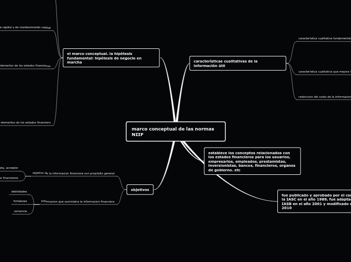 marco conceptual de las normas NIIF