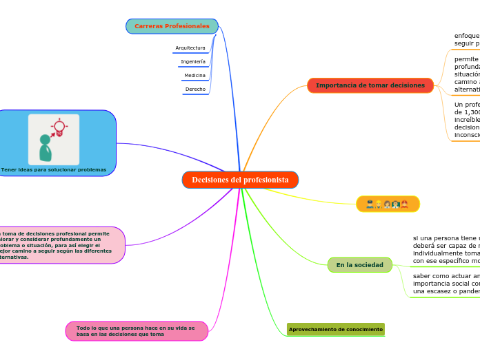 Decisiones del profesionista
