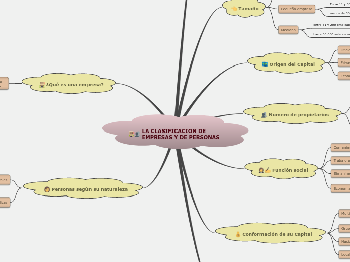 LA CLASIFICACION DE EMPRESAS Y DE PERSONAS