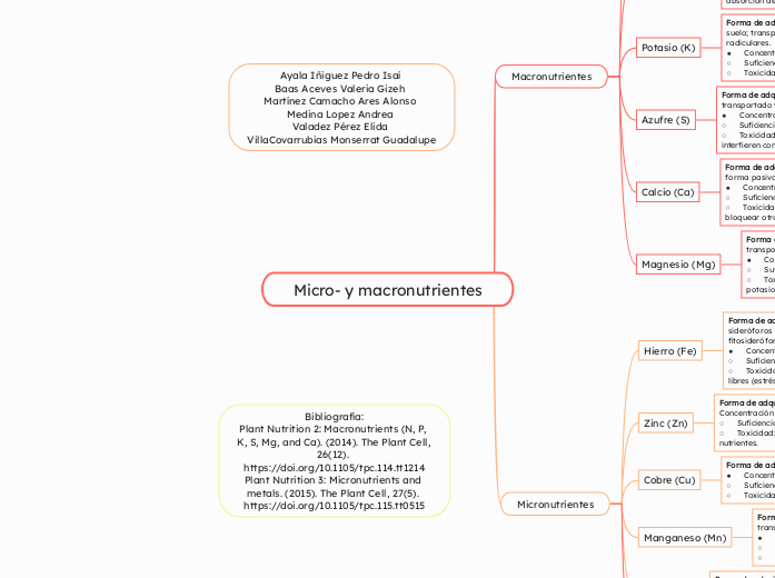 Micro- y macronutrientes