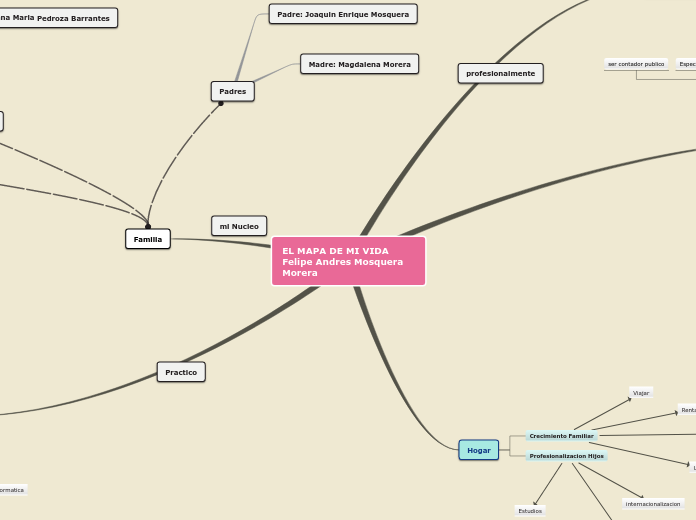 EL MAPA DE MI VIDA Felipe Andres Mosquera Morera