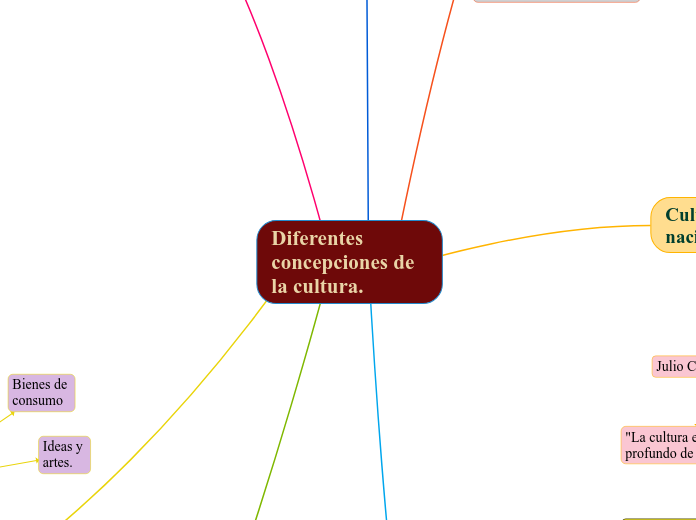 Diferentes concepciones de la cultura.
