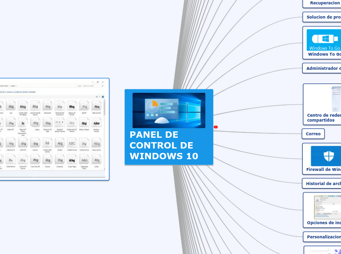 PANEL DE CONTROL DE WINDOWS 10