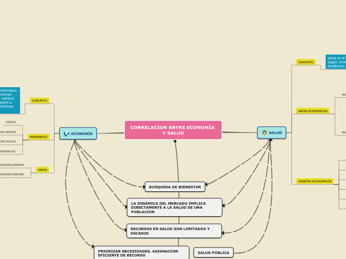 CORRELACION ENTRE ECONOMÍA Y SALUD