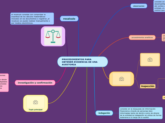 PROCEDIMIENTOS PARA OBTENER EVIDENCIA DE UNA AUDITORIA