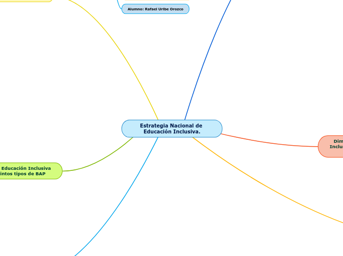 Organizador Grafico - Estrategia Nacional de Educación Inclusiva - RAFAEL URIBE OROZCO