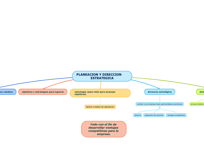 PLANEACION Y DIRECCION            ESTRATEGICA