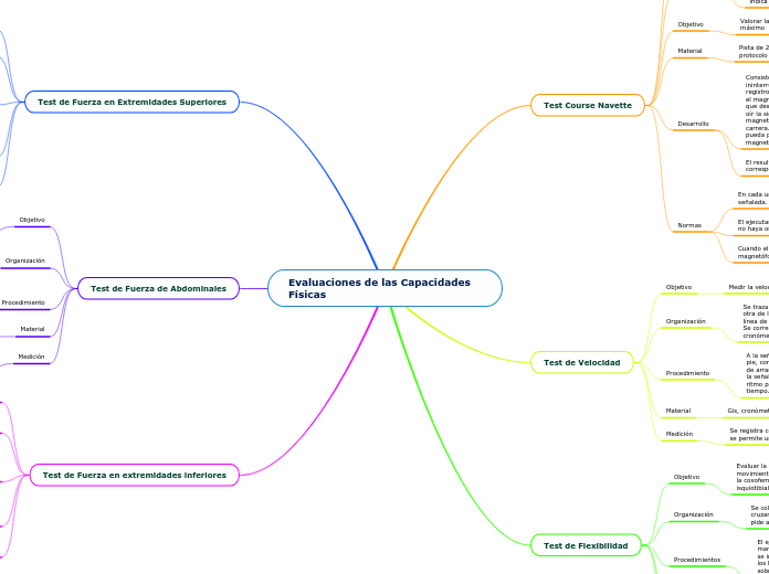 Evaluaciones de las Capacidades Físicas