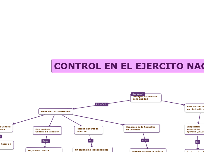 CONTROL EN EL EJERCITO NACIONAL