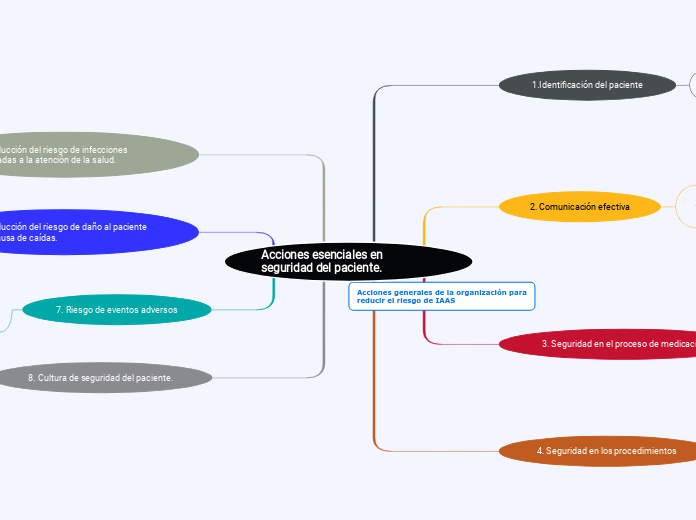 Acciones esenciales en seguridad del paciente.