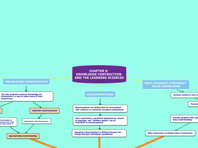 CHAPTER 9: 
KNOWLEDGE CONTRUCTION AND THE LEARNING SCIENCES